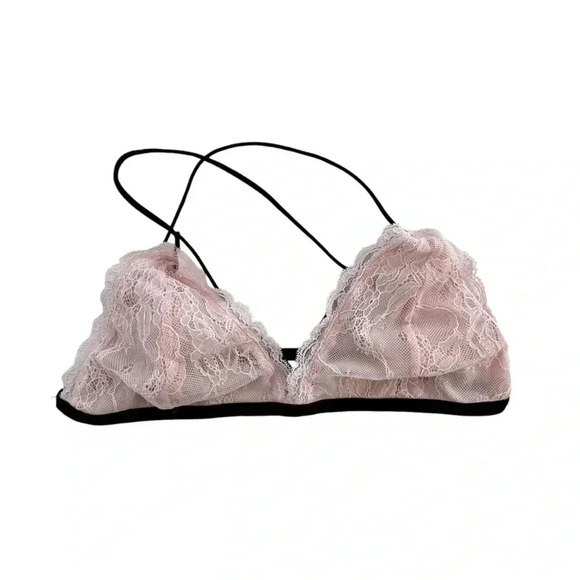 LA Heart PacSun Beige Light Pink Bralette Size Medium Bra intimate - Picture 1 of 8